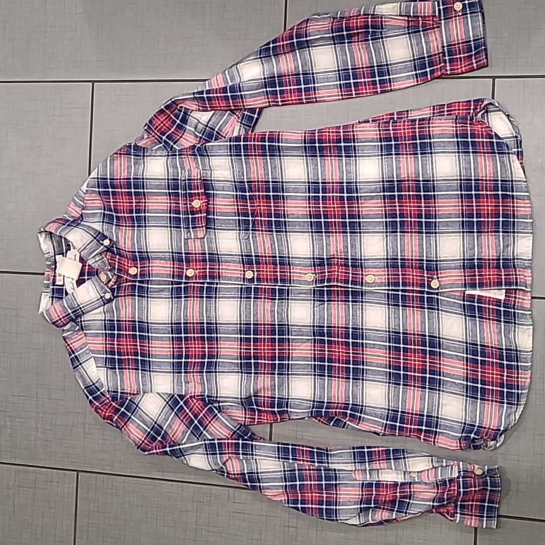 H&M Plaid Button Down Small